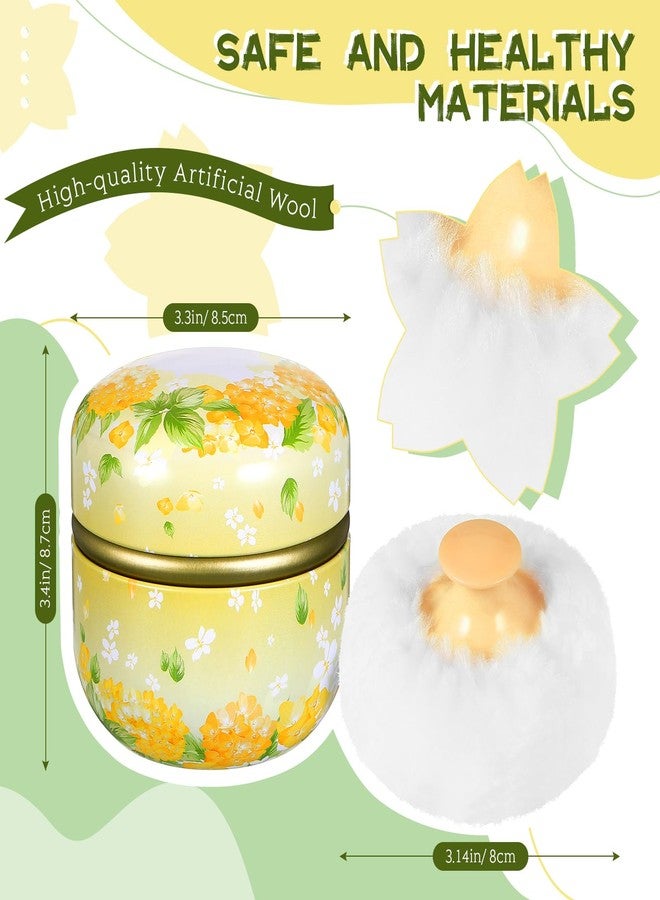 Zopeal Powder Case Puff Kit Powder Puff Case for Body Cosmetic Container Dusting Soft for Baby and Women Travel Home Face Body Box(8 Pcs) - Image 2